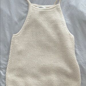 Banana Republic Factory Cream Knit Tank Top